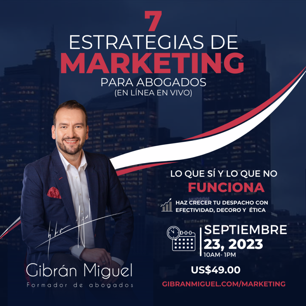 Gibrán Miguel Formador de abogados - marketing jurídico